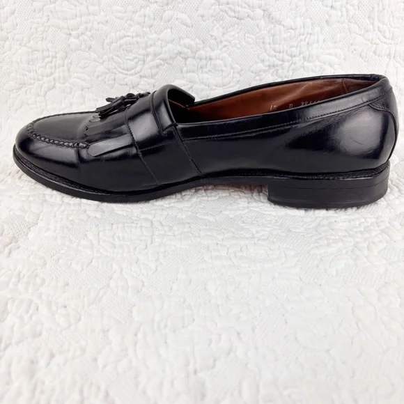 Allen Edmonds Newport Black Leather Tassel Kiltie Slip On Loafer Shoes size 12 - Picture 9 of 9
